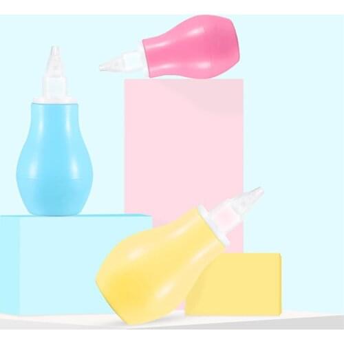 Infant Silicone Nasal Aspirator Pump Type Neonatal Cold Nasal Mucus Cleaner Antibackflow Baby Nasal Aspirator Safe Non-toxic