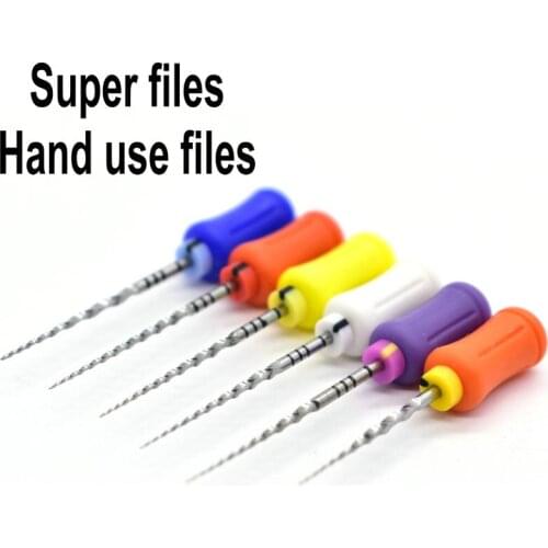 Dental Instrument Super Files Handuse Endo Needle Files Endodontic Niti Files Use For Root Canal Cleaning Dentistry