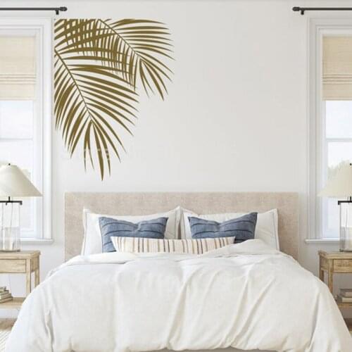 Tropical Leaves Wall Decal - Palm Leafs Wall Decor Tropical Plant Decals for Walls Tropical Plant Wall Art Home Decor Z360