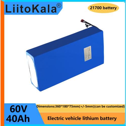 LiitoKala 60V 20ah 35Ah 30Ah 40A helectric scooter bateria 60V Electric Bicycle Lithium Battery Scooter 60V 1000W ebike battery