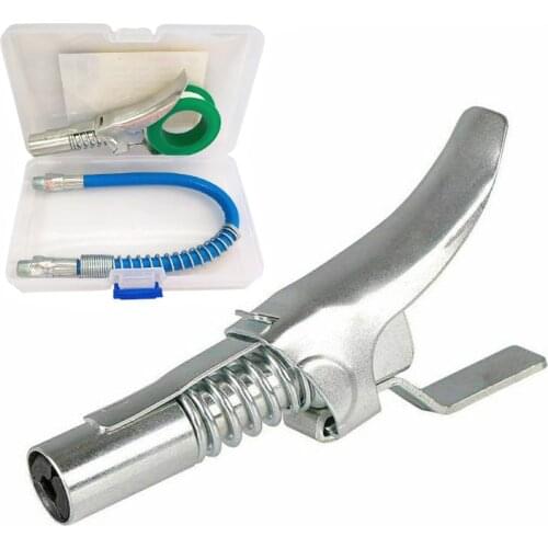 High Pressure Grease Coupler Locks Hose Kit 10000PSI Grease Gun Adapter Connector Fitting 1/8” NPT Grease Guns