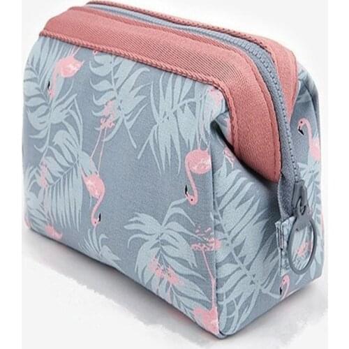 Women Travel Animal Flamingo Make Up Bags Girl Cosmetic Bag Makeup Beauty Wash Organizer Toiletry Pouch Storage Kit Bath Case