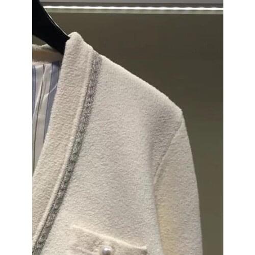 Women Sweater 2020 Autumn and Winter New Lady Style Multi-pocket V-neck Solid Color Loose Womens Knitted Jacket