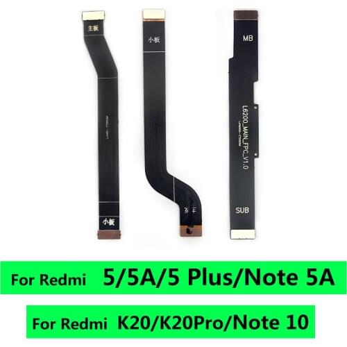 10PCS Motherboard Connector Board Flex Cable For Xiaomi Redmi 9 9A 9C 6 6A 8A Note 10 8 7 6 Pro 5 5A F2 Pro K30 Pro Mainboard