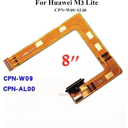 10Pcs/Lot Original For Huawei M3 CPN-W09/AL00 8" LCD Motherboard Connector mainboard Data transfer Ribbon Flex cable Parts