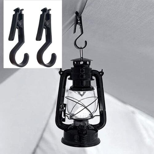 2 Pcs Tent Canopy Clips Tarpaulin Clamps Tarp Clips Light Hook Outdoor Camping Equipment Accessories