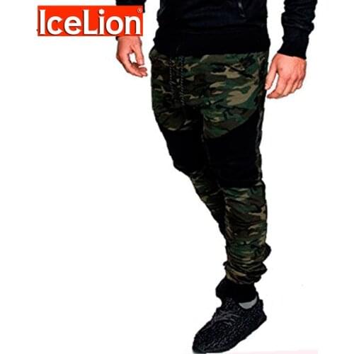 IceLion 2021 New Camouflage Pants For Men Fashion Casual Pencil Trousers Solid Elastic Mens Joggers Sweatpants Pantalon Homme