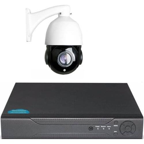 20xZoom 2MP 1080P Mini PTZ AHD Speed Dome Camera 8 Channel AHD DVR Kit Outdoor Surveillance System