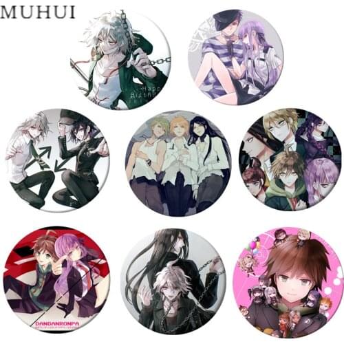 19 Styles Cute Anime Danganronpa:Trigger Happy Havoc Monokuma Brooch Cosplay Badge Backpacks Button Women Clothes Gift Jewelry