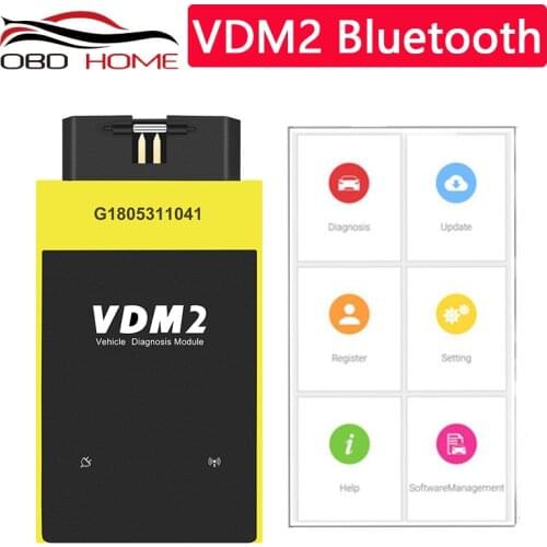Car accessories UCANDAS VDM2 Full system V5.2 Bluetooth wifi OBD2 VDMII for Android VDM 2 Code Scanner PK easydiag Update free