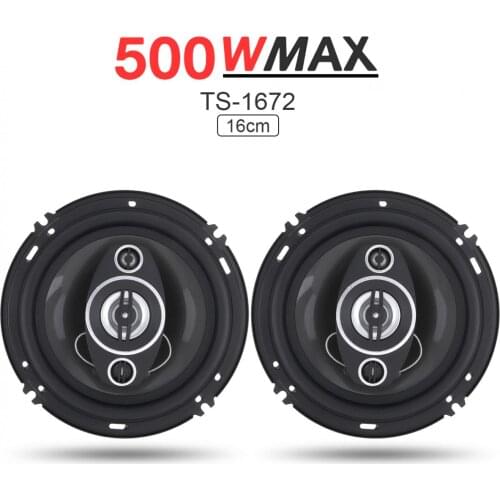 2Pcs 6 Inch 16cm 500W Auto Car Coaxial Auto Audio Music Stereo Full Range Frequency Hifi Speakers Non-destructive Installation