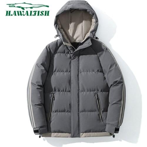Hawaifish parka men 2021 Autumn winter new youth trend short casual thick coat male high quality fashion warm casaco masculino