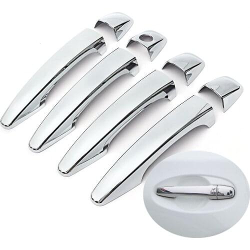 For Toyota Prius V Prius 40 ZVW40 / Grand Prius+ 2012 - 2017 New Chrome Car Door Handle Cover Trim Sticker Car Styling