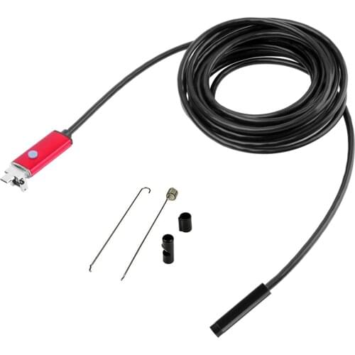 5.5MM 5M 2in1 USB Endoscope Camera For OTG Android Smart Phone and PC CMOS Borescope Otoscope Digital Microscope
