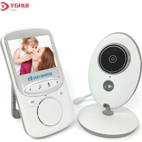 Wireless Video Baby Monitor 2.0 Inch Color Security Camera 2 Way Talk NightVision IR LED Temperature Monitoring With 8 Lullaby