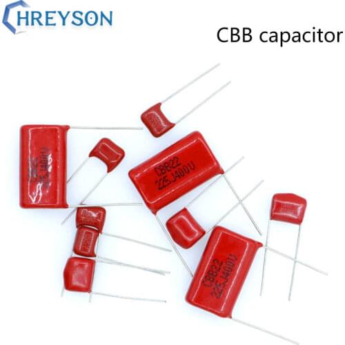 CBB capacitor 100V 63v 250v 400V 630V 104J 0.1uf 100nF 105 2.2UF P=5 10 15 20 25MM 10Pcs