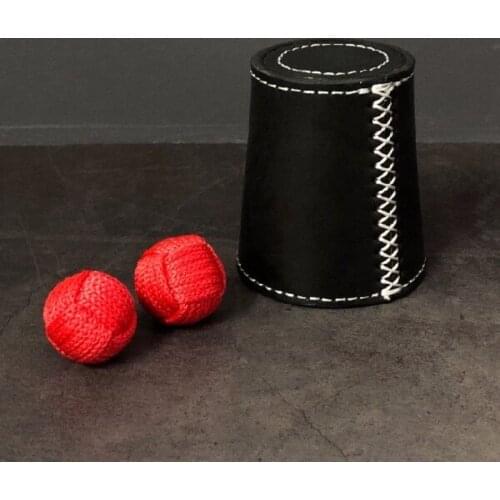 Leather Chop Cup Magic Tricks Appear Vanish Ball Magician Close Up Illusions Props Gimmick Mentalism Magica Cup tour de magie