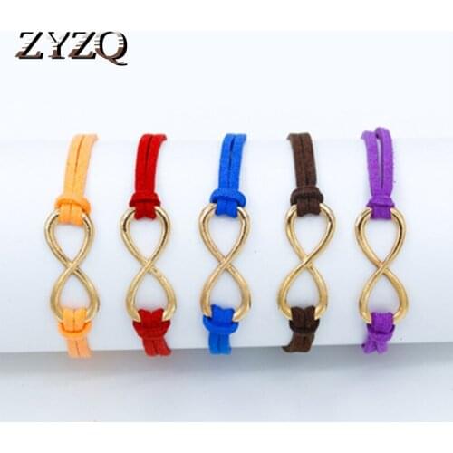ZYZQ Fashion Letter Eight 8 Shaped Bracelets OL Stylish Daily Wear Accessories Nice Gift For Besties Colorful Band Available
