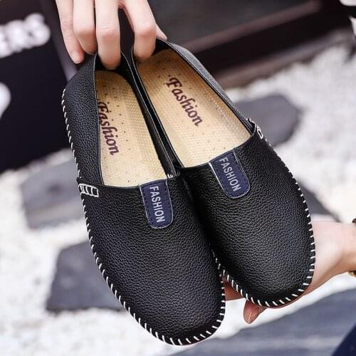 Men Loafers Shoes Genuine Leather Summer Leather Casual Shoes Men Lightweight Moccasins Driving Shoes