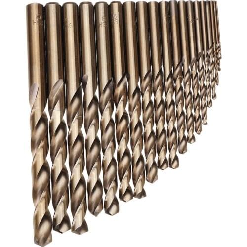 1.5-6.5mm HSS M35 Cobalt Twist Drill Bit Set for Metal Wood Drilling for Drillpro Tools Set Kit Parts Accessories