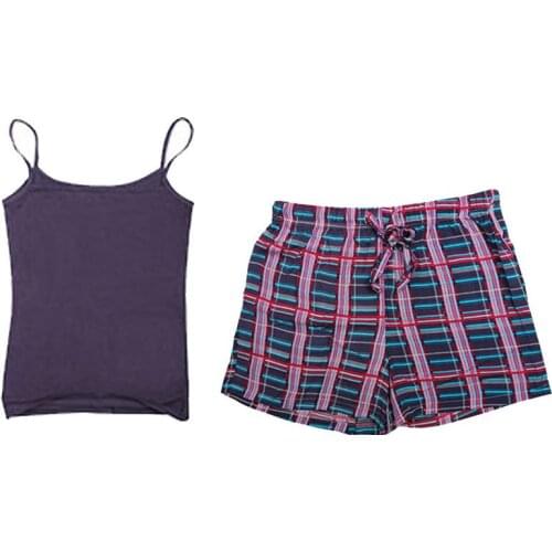 New Pajama For Women Casual Camisole & Boys Short 2 pcs Sleepwear 4 Style Home Clothing Pajamas Free Shipping AP238