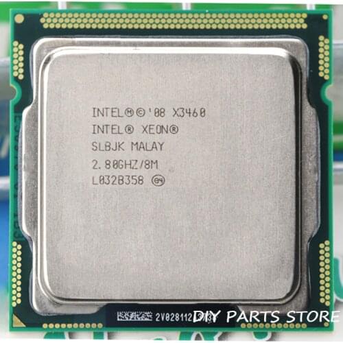 Intel Core Xeon X3460 8M Cache 2.8GHz Torbu Frequency 3.491core) LGA 1156 P55 H55 equal