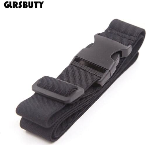 Women Elastic Belt Adjustable Men Wide Waist Belt with Plastic Plugging Buckle Quick-Release Shirt Stay Waistband for Fitness