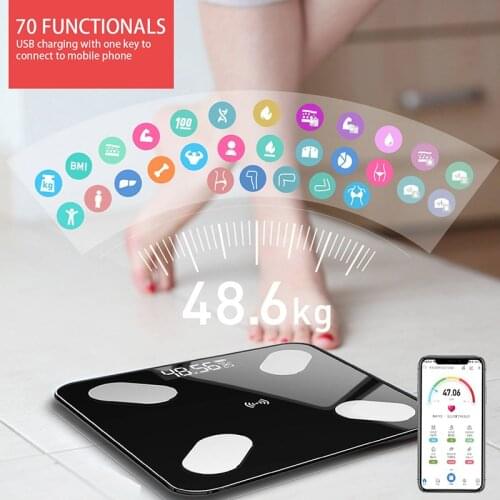 Smart Bluetooth Electronic Body Fat Scale BMI Scale Multi-Function Weight Scale Home APP Health Scale Body Composition Analyzer
