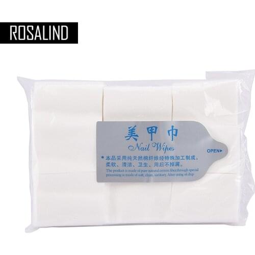 ROSALIND 900Pcs/Bag Cotton Nail Towel Gel Polish Remover Professional Salon use or home use New Arrival Hot Sale
