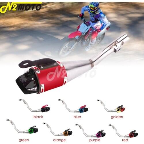 Aluminum Motocross Enduro Complete Exhaust Pipe System Slip On Muffler for Honda CRF 230F CRF230F 2008-2020 Off Road Dirt Bike