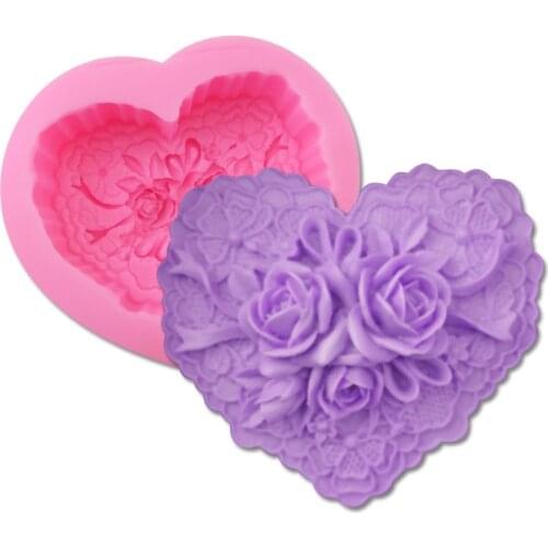 1pcs New Flower-shaped Silicone Soap Mold Sun Flower Craft Household Fondant Sugar Mould DIY Cake Supplies Chocolate mold