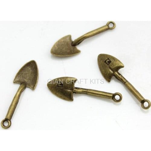 100pcs shovel love charm 9*29mm antique bronze zinc alloy DIY jewelry accessories handicraft charm pendants