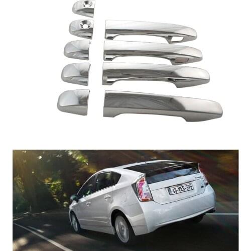 2012 2013 2014 2015 for Toyota Prius xw30 of door handle cover ABS Chrome Accessories Stickers Car Styling