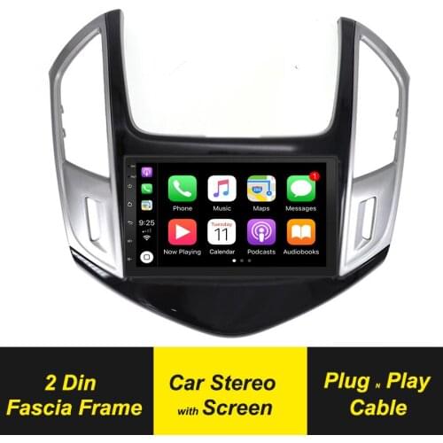 2DIN DVD Stereo Frame Car Radio Panel Fascia For Chevrolet Cruze 2013 2014 2015 Dashboard Panel GPS Navigation Android Player