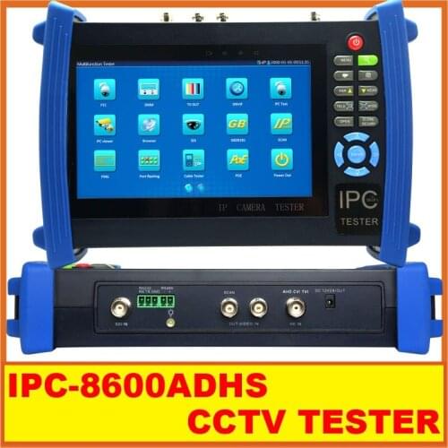 7inch CCTV IP Camera Tester Touch Screen Monitor SDI/AHD/TVI/CVI HDMI 1080P IPC-8600ADHS CCTV TESTER from asmile
