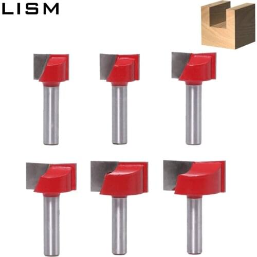 8mm Milling Cutters For Woodworking Tools Surface Planing Bottom Cleaning Engraving Knife Shank Carbide End Mill For Wood Cutter