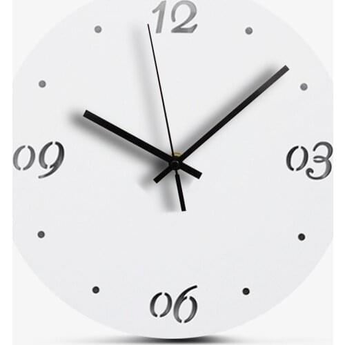 Large Wooden Wall Clock Living Room Decorative Wood Clock Modern Design Mute Round Arabic Numbers Hanging Wall Clocks Home Decor