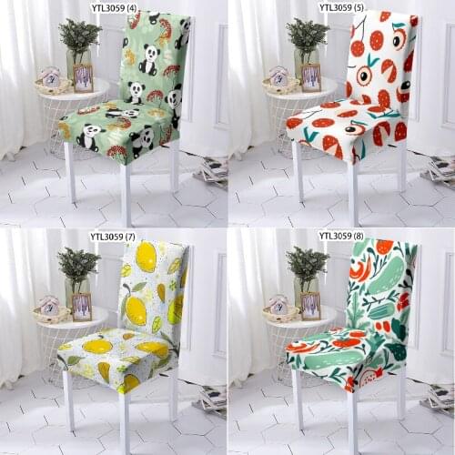 Flowers and fruits chair covers living room dinning chair chair covers dining room wedding chair covers pink gaming chair Home