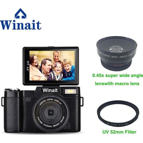 Winait WT-R2 digital camera with rechargeable lithium battery,Quality Super Fine,Sharpness Soft,Anti-Shake