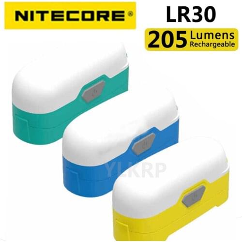 Nitecore LR30 205 lumens high color rendering dual light source output camp light, powered by 18650 battery