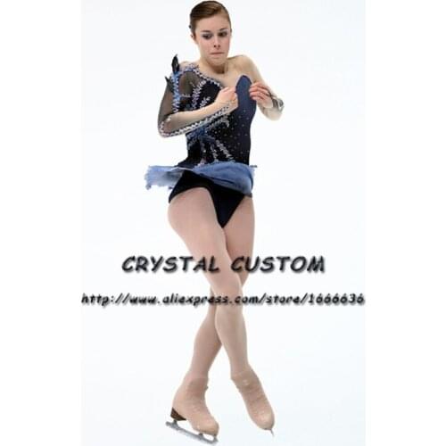 Kids Ice Figure Skating Dress Graceful New Brand Competition Figure Skating Dress Custom DR4019