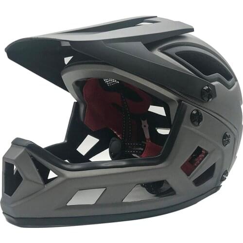 MTB Cycling Helmet Full Face XC off-road Bike Helmet For Adult Men Women DH Downhill Visor Red Mountain Bicycle Helmet Equipment