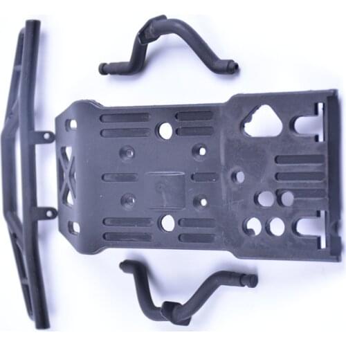 Front and rear bumper bracket chassis guard plate set for 1/8 ROFUN TORLAND HPI SAVAGE FLUX