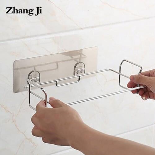 Multi-functional Bag Holder Shelf Stainess Steel for Kitchen Cabinets Doors and Cupboards durable and traceless trash bag holder