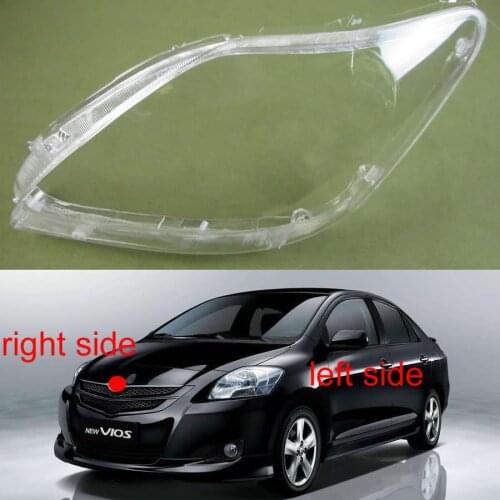 For Toyota Vios 2008 2009 2010 2011 2012 2013 Front Headlamps Glass Headlights Shell Cover Transparent Lampshades Lamp Shell