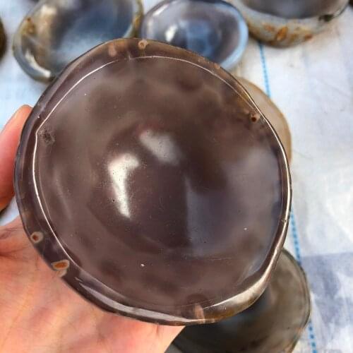 1 piece beautiful natural agate bowl agate Ashtray crystal ashtray for home decoration natural stone agate bowl