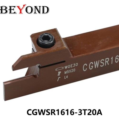 BEYOND Carbide Inserts Shank CGWSR CGWSR1616-2 3 CGWSR1616-2T20 CGWSR1616-3T20 Turning Toolholder Lathe Cutter Bar
