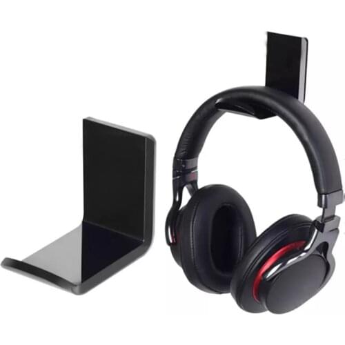 Headphone Hanger Holder Wall Mount Headset Hook Under Desk Universal Stand