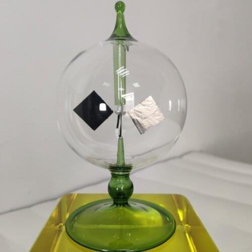 Solar Crookes Radiometer Glass Windmill Handmade Compatible with Party Home Decoration Gift Present