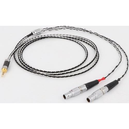 Yter 8 Cores 7N OCC Silver Plated Headphones Replacement Cable Upgrade Cable for Focal Utopia ELEAR Headphones